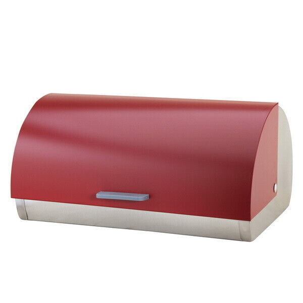 Edelstahl Brotkasten Rollbrotkasten Brotkiste Brotbehälter Versch. Farben Neu