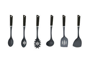 Set 7 tlg. mit Halterung Küchenbesteck Kochbesteck Küchenutensilien vers. Farben