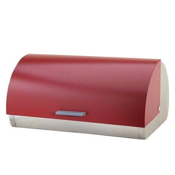 Edelstahl Brotkasten Rollbrotkasten Brotkiste Brotbehälter Versch. Farben Neu