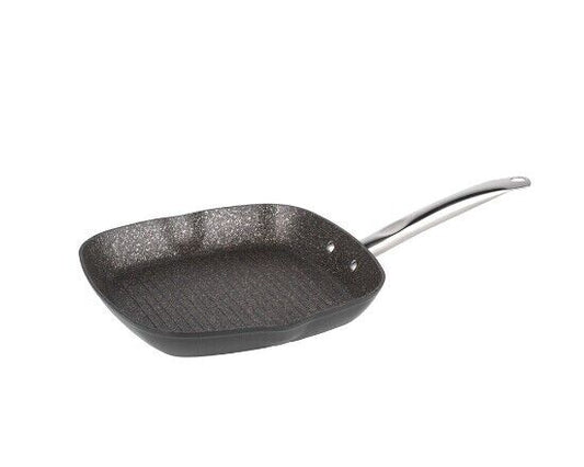 Michelino Profi Grillpfanne 28x28cm Bratpfanne Induktion Antihaftbeschichtung