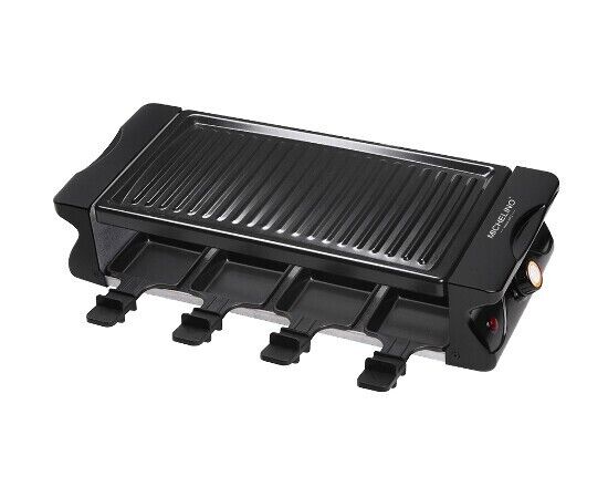 Michelino Raclette Grill für 8 Personen 1200 watt schwarz