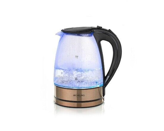 Michelino Wasserkocher mit LED Beleuchtung 1,7Liter Kupfer