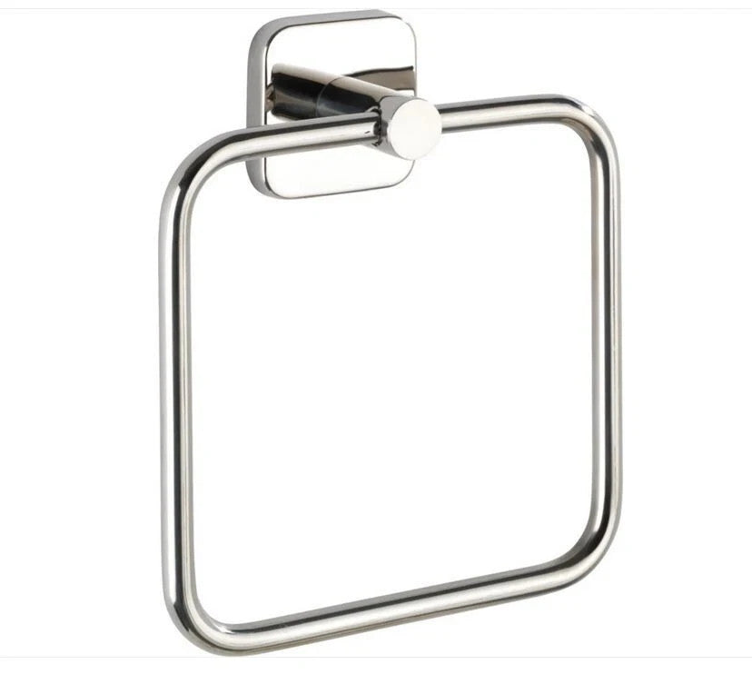 WENKO Handtuchring Halter Halterung Stange Handtücher Bad inklusive Schraubenset