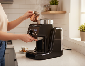 Schäfer Kaffeemaschine in Nutzung